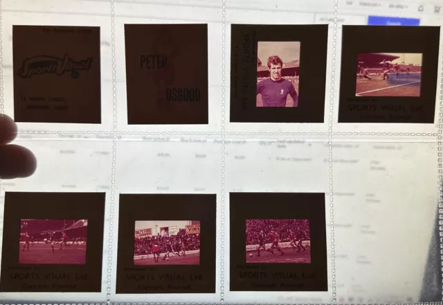 Rare Peter Osgood Chelsea Fc Lot Of 5 Photo Photographic Transparency Slides