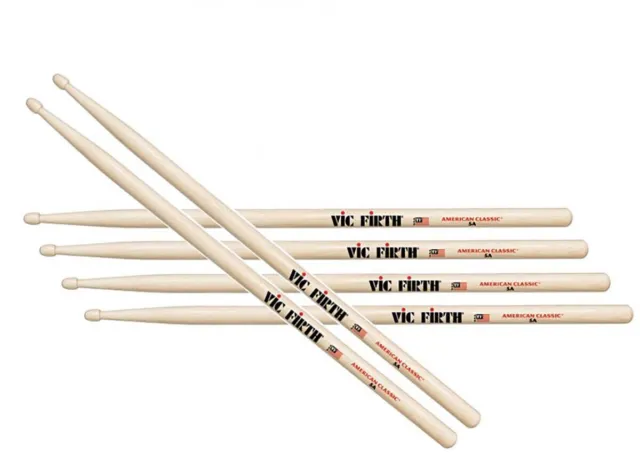 Vic Firth 5A Drum Sticks USA Hickory VF-5A Three Pair Offer free fast delivery