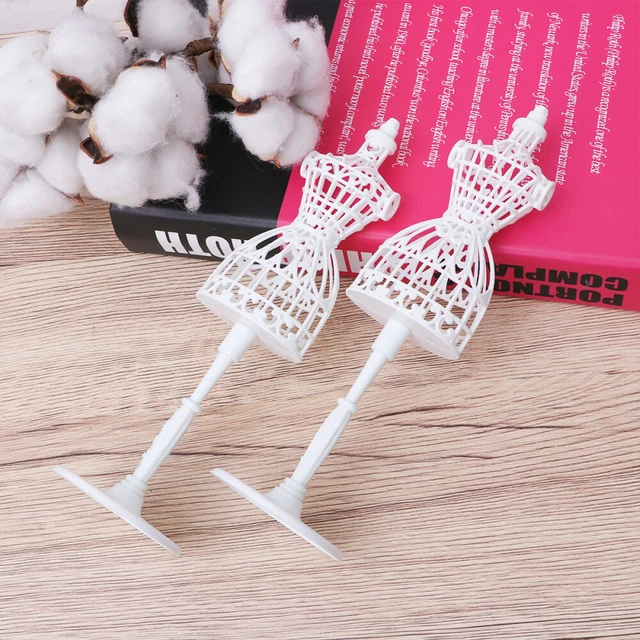 10 Pcs Kind Schneiderpuppe Puppenkleiderständer Miniatur-Kleiderform