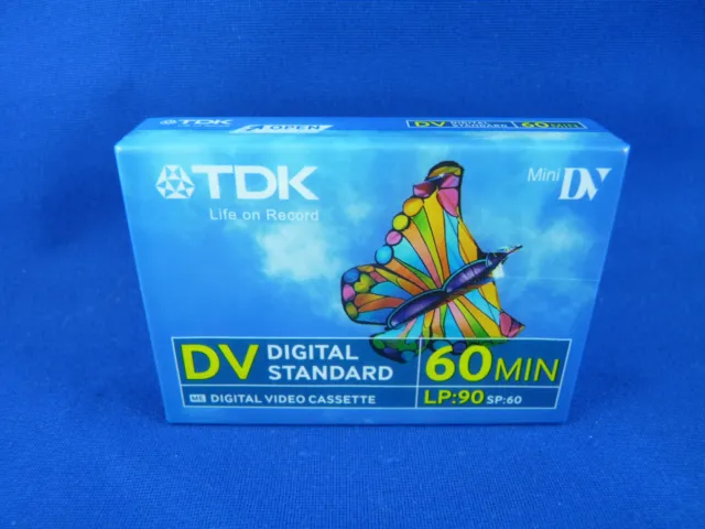 TDK DVM-60 MiniDV DIGITAL VIDEO CASSETTE Camcorder Tape 60 Minute DVC New Sealed