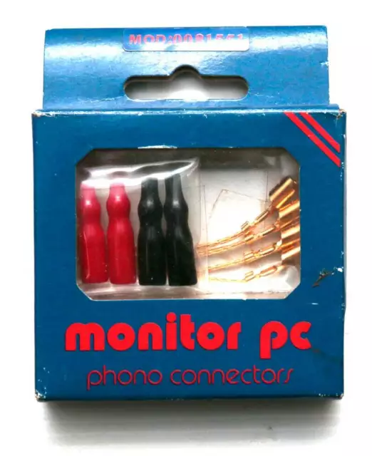 Fils connecteur cellule phono vinyle, en NEUF, d'origine MONITOR pc.