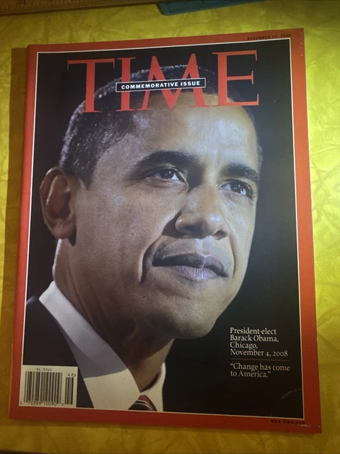 TIME COMMEMORATIVE ISSUE Barack Obama President 11/17/2008 Magazine £6. ...