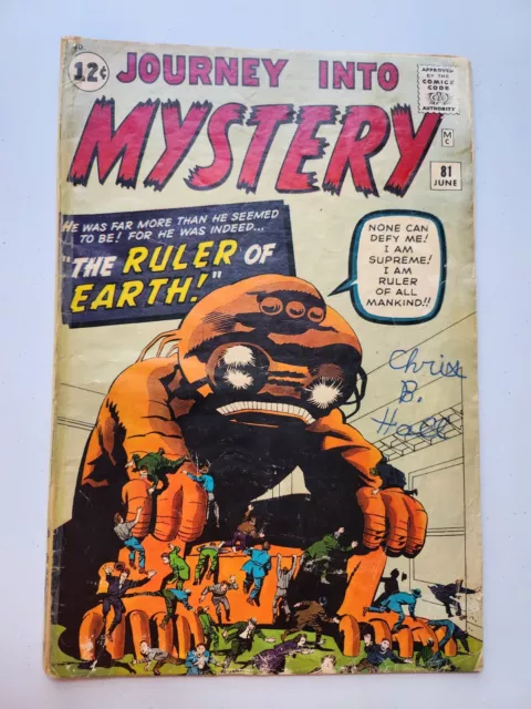 MARVEL SILVER AGE JOURNEY INTO MYSTERY #81 1962 GD/VG Ditko/Kirby/Colan/Ayers