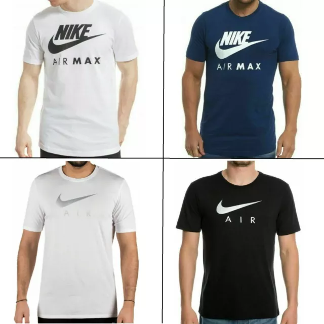 T-shirt da uomo Nike Air Max Just Do It Tick collo equipaggio sport estate casual