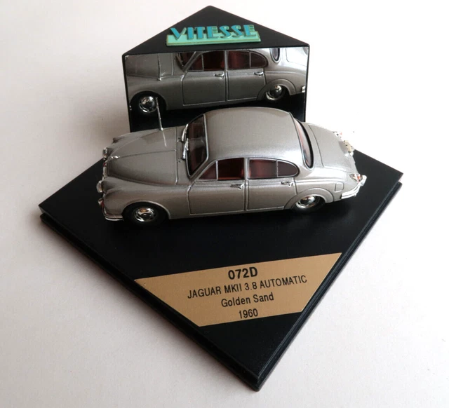Vitesse Jaguar MK2 3.8 Automatic Golden Sand 1960 Ref 072D MIB Voiture 1/43