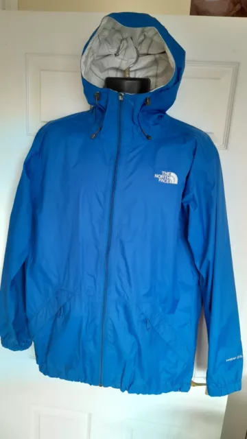 Giacca Impermeabile Blu Con Cappuccio The North Face Hyvent 2,5L.med.nuova Cond.rp £90