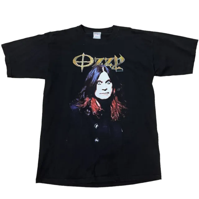 Vintage Ozzy Osbourne Prince Of Darkness 2001 T-shirt Rock Band Ozzfest