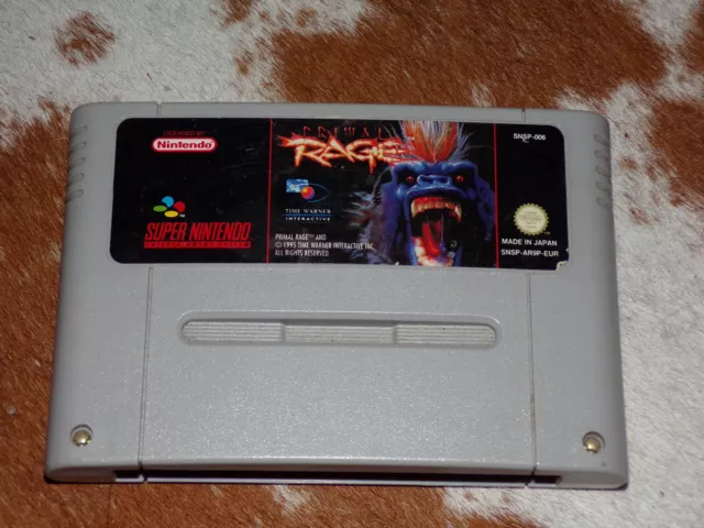CARTOUCHE JEU SNES-PRIMAL RAGE-SUPER NINTENDO ni boîte ni notice