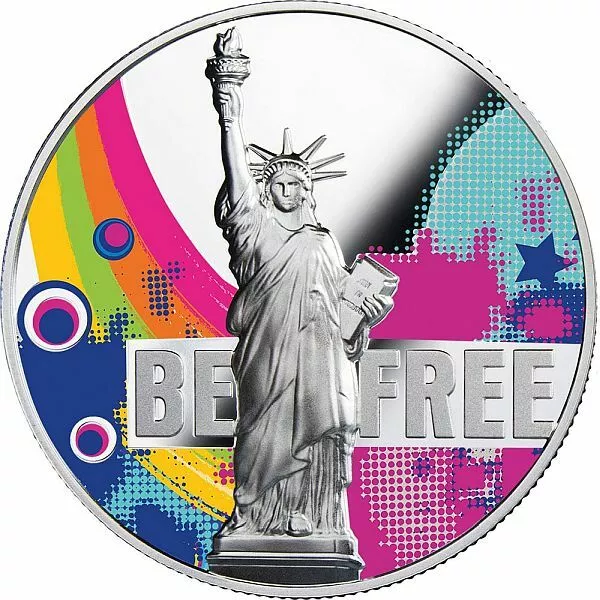 Be Free Freedom is the Oxygen of the Soul 2 oz Proof Silver Coin Cameroon 2018