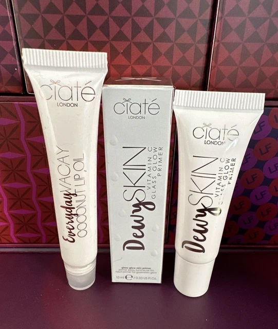 Citate London Dewy Skin vitamina C VETRO GLOW Primer 10 ml & olio labbra di cocco 10 ml