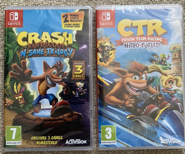 CRASH BANDICOOT N.SANE Trilogy/ Crash Team Racing Nintendo Switch New