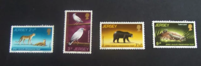 JERSEY 1972 MNH SET - WILDLIFE PRESERVATION TRUST (2nd SERIES)