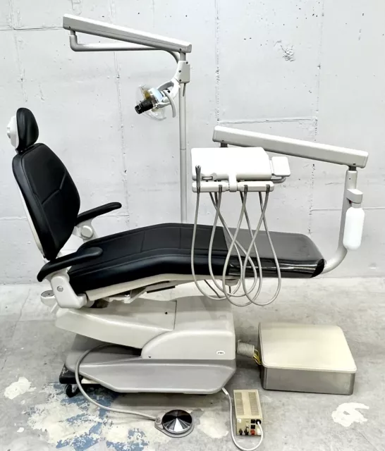 Adec 1221 Dental Chair with Delivery Unit, Exam Light & New Upholstery - NICE! Adec 1221 Dental Chair with Delivery Unit, Exam Light & New Upholstery - NICE!