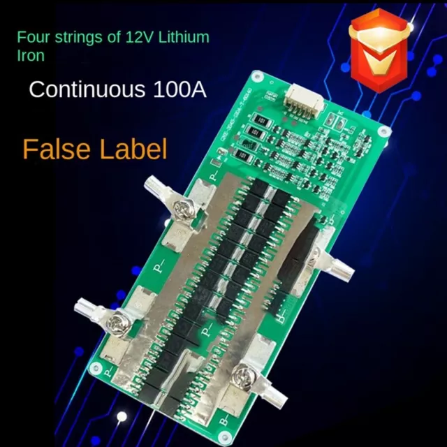 4S 12V LiFePO4 Battery  Board with Balanced Charging 150A Continuous 100A 6563