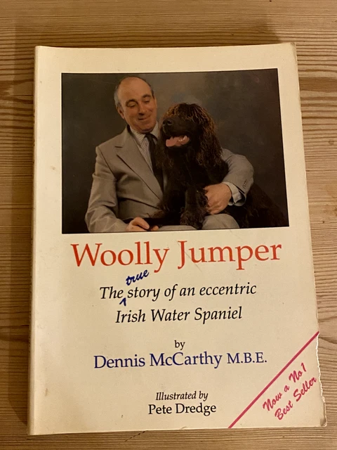 RARE IRISH WATER SPANIEL DOG STORY BOOK "WOOLLY JUMPER" 1992  McCARTHY