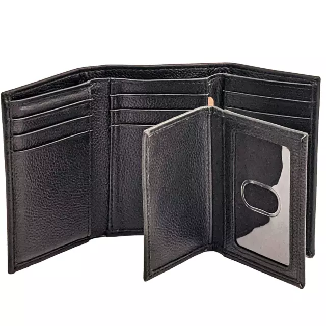 Winchester Trifold Wallets for MEN Genuine Leather RFID with Removable Insert