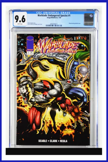 Warblade Endangered Species #1 CGC Graded 9.6 Image 1995 Gatefold Cov Comic Book