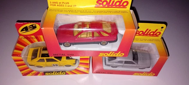 Lot De 5 Miniatures Dinky Toys Atlas 1/43 - SIMCA, RENAULT, FIAT, CITROËN (Boîtes Incluses)