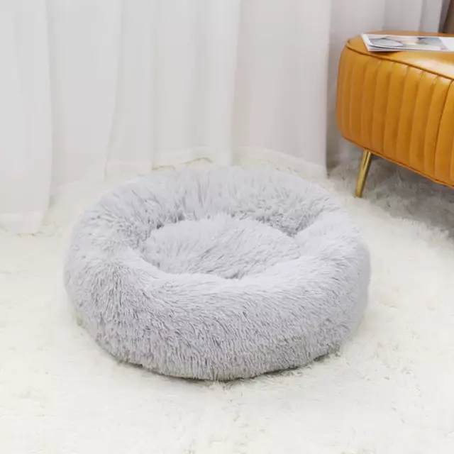 Soft Dog Beds Pet Dog Cat Bed Plush Full Size Washable Calm Bed Donut Bed Comfor