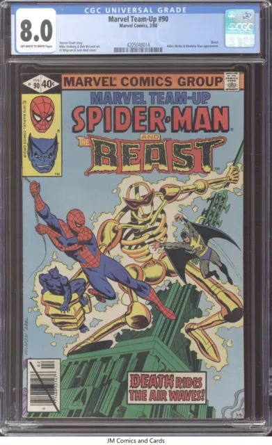 Marvel Team-Up #90 1980 CGC 8.0 - Spider-Man & Beast. Killer Shrike/Modular Man