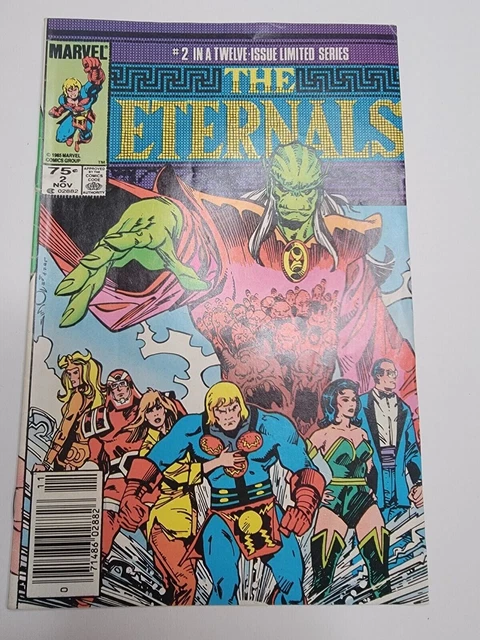 The Eternals #2 November 1985 Marvel Comics Boarded Comic Book