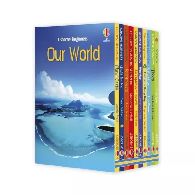 Usborne Beginners Our World 10 Books Box Set Collection NEW Rainforests, Seasons