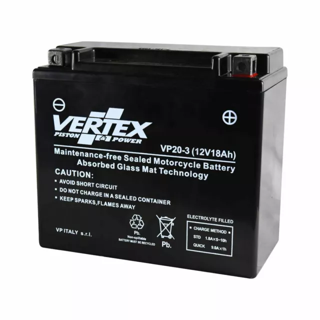 Vertex Premium Battery Honda VTX 1800 C 2002-2005