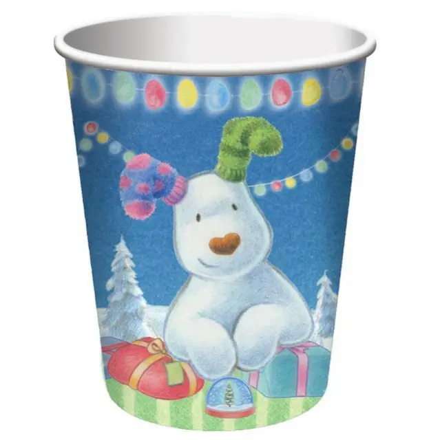 The Snowman & The Snowdog Christmas Party Paper Cups x 8