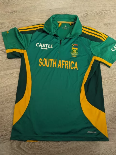 Adidas South Africa Cricket Shirt Jersey Top Size M Medium