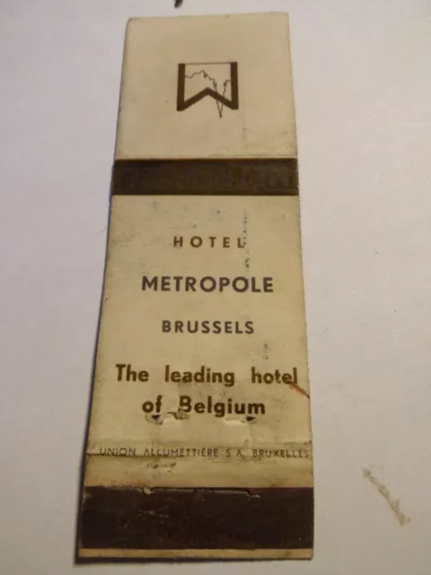 TRES RARE - Allumette - HOTEL METROPOLE - BRUXELLES - (126)