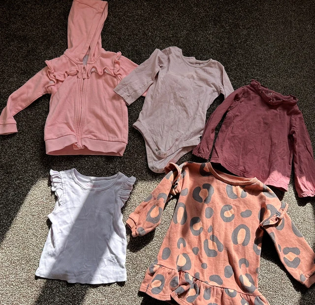 Baby girls clothes bundle age 12-18 months x 5 jacket dress