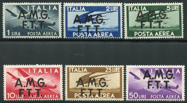 Italian Trieste Scott#C1/6  Mint Never Hinged  Original Gum-Scott Value $166.00