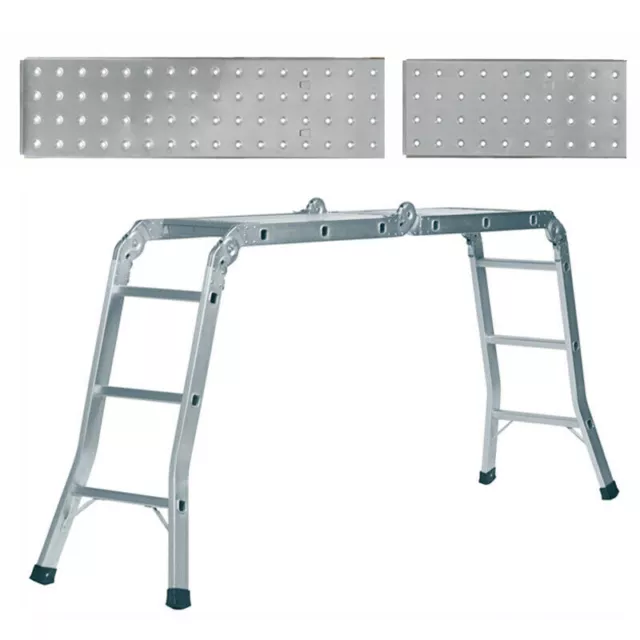 Aluminium Folding Step Ladder 4.7 M Fully with platform Extended 150kg Wide 3