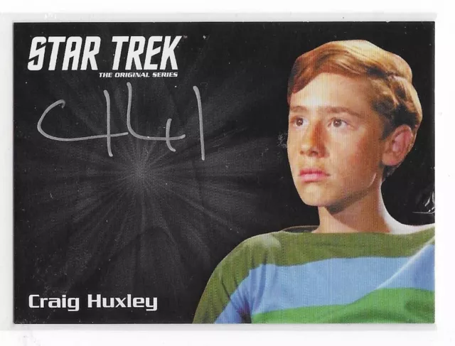 Star Trek TOS 50th Anniversary. Craig Huxley As Tommy Starnes Autograph Card