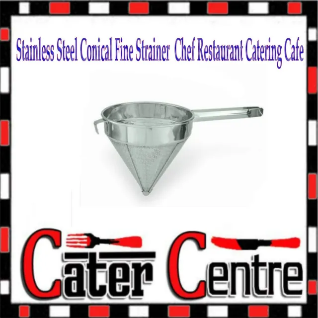 Stainless Steel Conical Fine Strainer 9" 220mm Chef Restaurant Catering Cafe