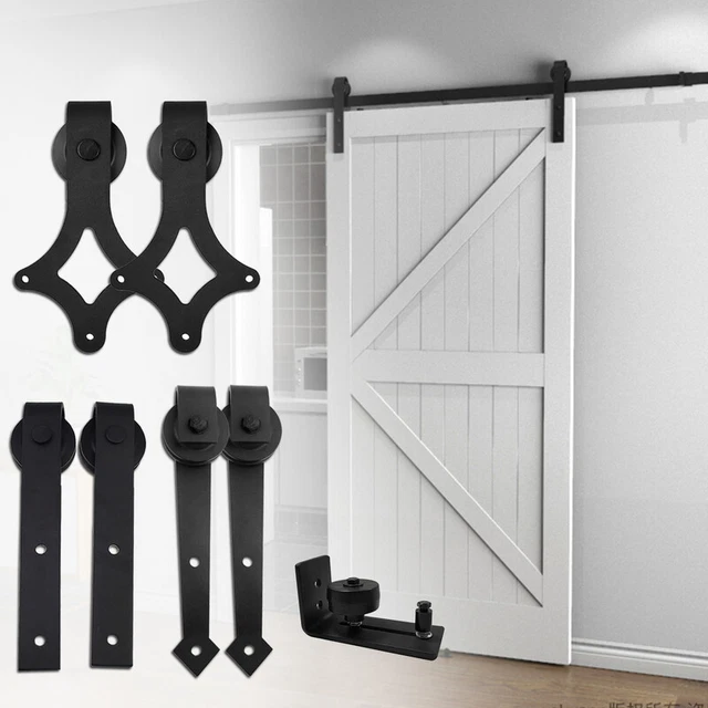 Schiebetürsystem Schiebetürbeschlag Stahl Türführung Laufschiene 183/200cm
