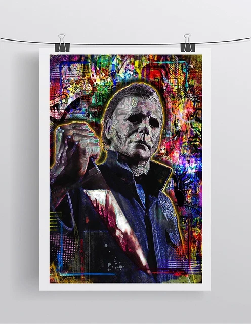 Michael Myers of HALLOWEEN Pop 24x36in Poster, Halloween Horror Print Free Ship