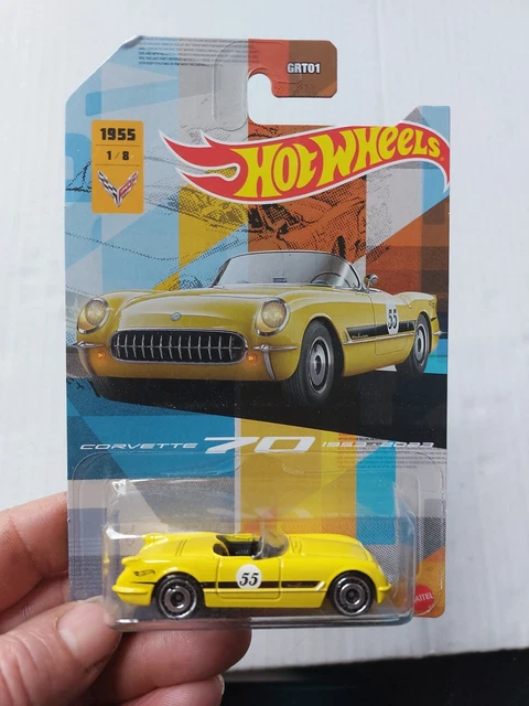 Hot Wheels Corvette ZR1 2019 - Édition 70th Anniversary #7/8 - 1/64, Jaune, Neuf Sous Blister