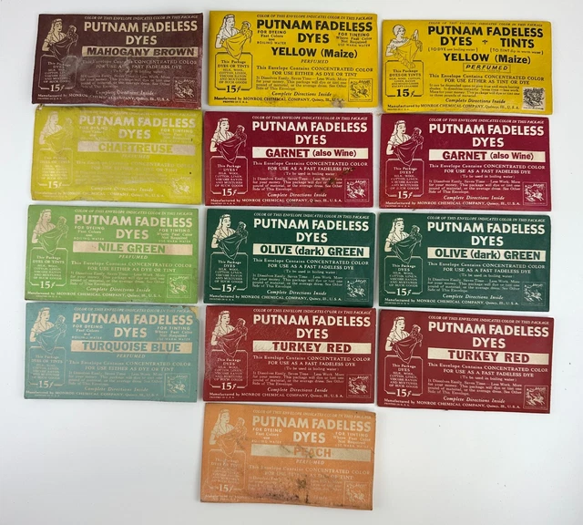 LOTE de 13 tintes sin usar amarillo, granate, melocotón y más