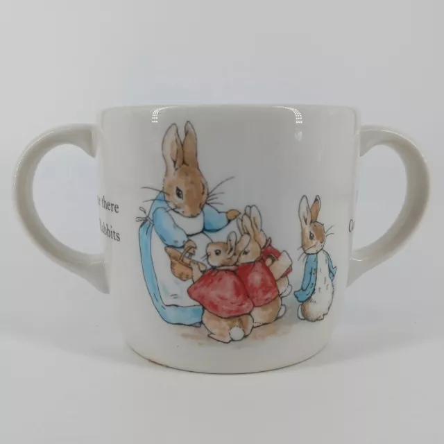 Vintage Wedgewood Peter Rabbit Beatrix Potter Nursery Baby Cup 2-Handled Mug