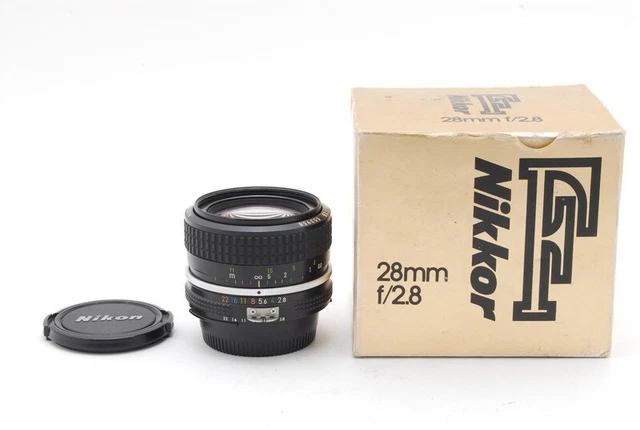 [ NEAR MINT in Boxed ] Nikon Ai Nikkor 28mm f2.8 Wide Angle MF Lens From JAPAN