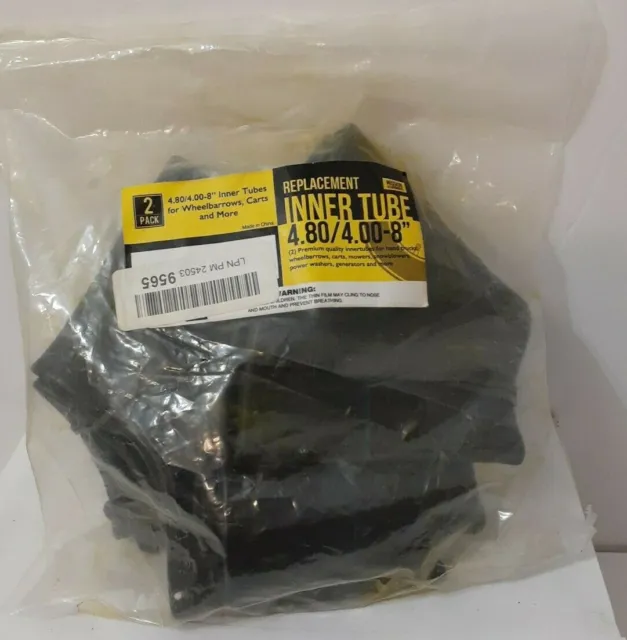 Mission Automotive 2 Pack Replacement Inner Tubes 4.80/4.00-8" Nip
