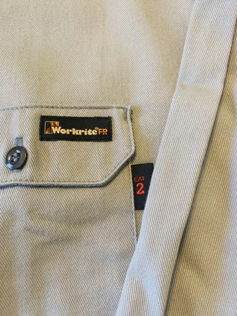 WORKRITE WESTEX FR Flame Resistant Grey Ultrasoft Long Sleeve Shirt ...