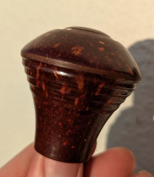 Pommeau De Levier De Vitesse En Bakélite Ambre Vintage - Pour 2CV, Triumph, MG - Classique Français