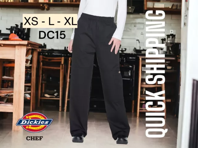 Dickies Chef Unisex Double Knee Chef Pants mens and womens pants DC15 Drawstring