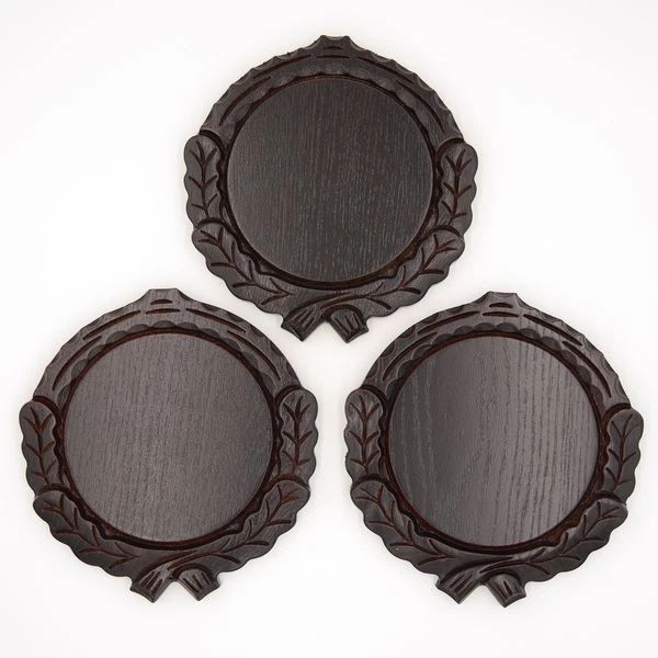 3 Pieza Keilerschilder Tallado Oscuro Af 14 CM Keilerbretter Gewaffbretter