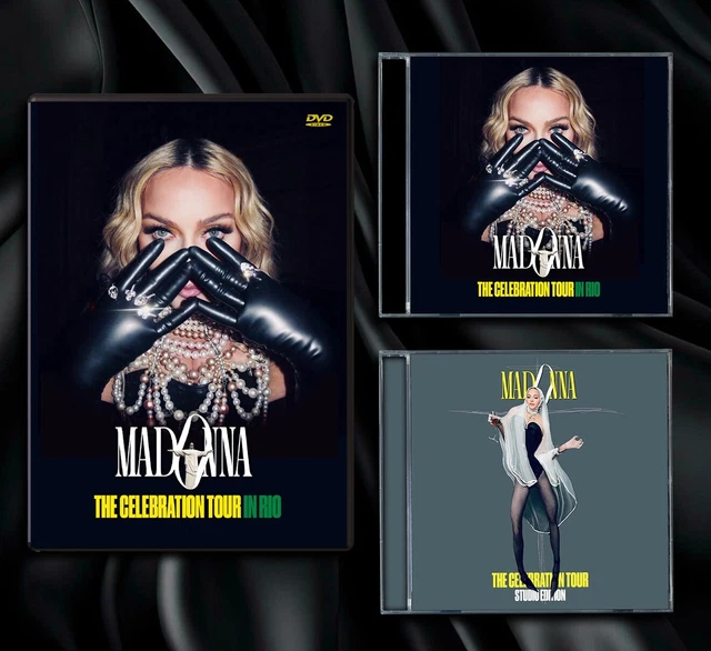 MADONNA THE CELEBRATION Tour In Rio DVD + CD & Studio Ed. CD (1 DVD 2 ...