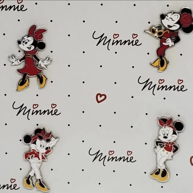 2014 Disney Trading Pins Minnie Mouse 4 pc Set