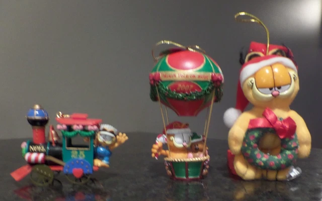 Vintage Garfield Christmas Ornaments Variety