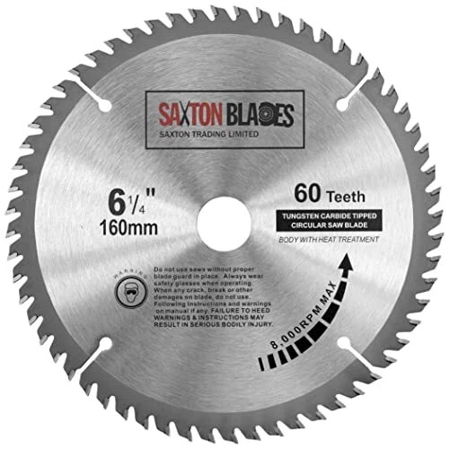 Saxton TCT21080TPRO Lae De Scie Circulaire TCT 210 X 80 Dents X 30